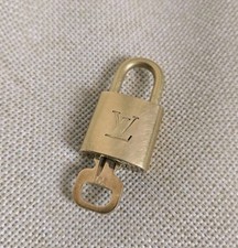 Louis Vuitton Lock  Key 301 Gold Padlock Authentic