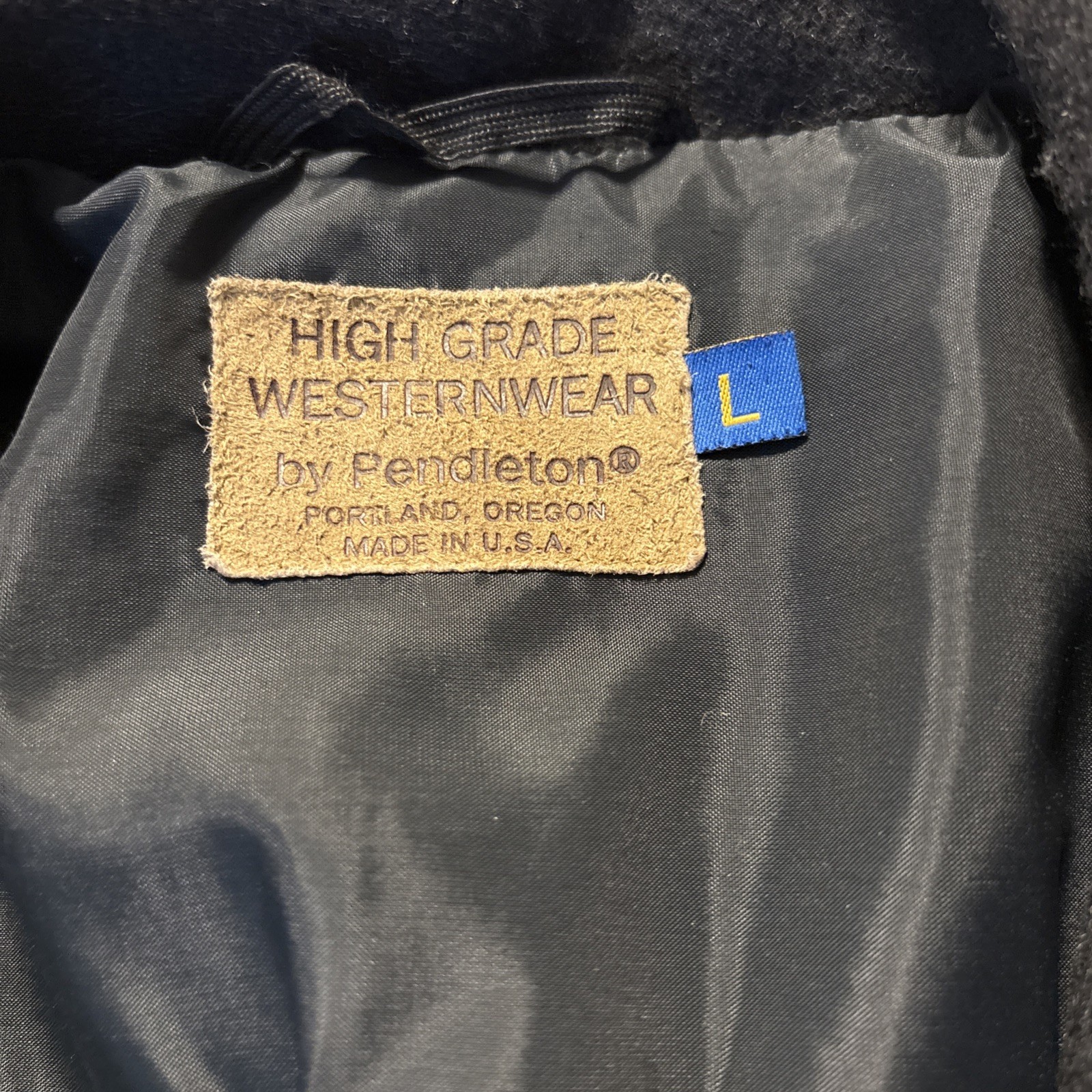 Vintage Pendleton Jacket Men LARGE High Grade Wes… - image 5