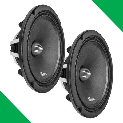 (2) 8'' MIDRANGE TIMPANO 750W TPT-NEO8-4 BULLET 4 OHM NEODYMIUM CAR SPEAKERS PAIR