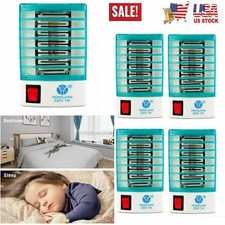 5pcs Indoor LED Electric Mosquito Fly Bug Insect Trap Zapper Killer Night Light