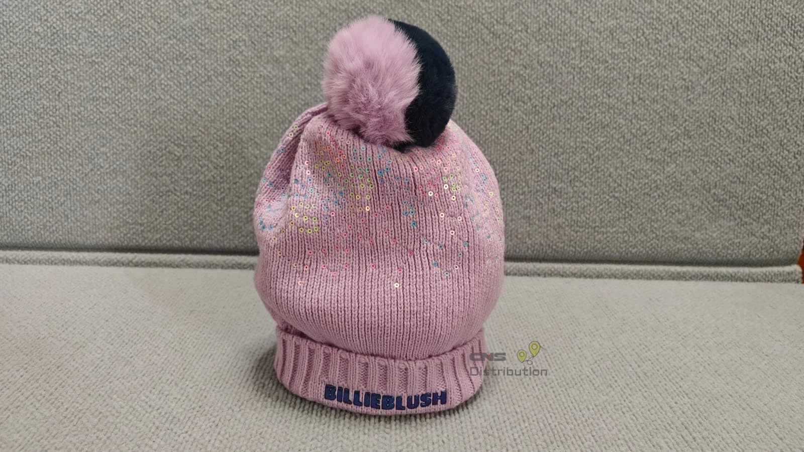 BILLIEBLUSH POM-POM size 2-3T Toddler Hat Knit NEW US STOCK & SHIP MSU