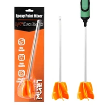 New Design Paint Mixer Drill Attachment with 1/4"Hex Shank Adapt to Quick Chu...