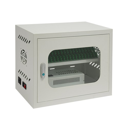 20 Device Charging Station Cabinet Lockable for Phones Tablets School Office - Afbeelding 10 van 20