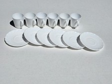 Arcopal France Tiny Tea Cups And Saucers Set Of 6 Total Of 12 Pieces