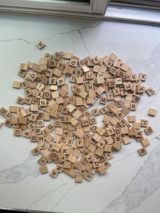 Scrabble Tiles EUC