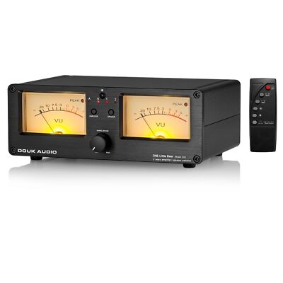 VU3 Dual Analog VU Meter, 2-Way Amplifier/Speaker Switch, Audio Switcher Box ...