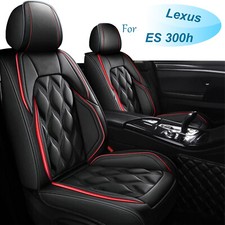 For Lexus Es 300h 2013-2024 Pu Car 5 Seat Covers Protector Cushion Red Lines For Lexus Es 300h 2013-2024 Pu Car 5 Seat Covers Protector Cushion Red Lines