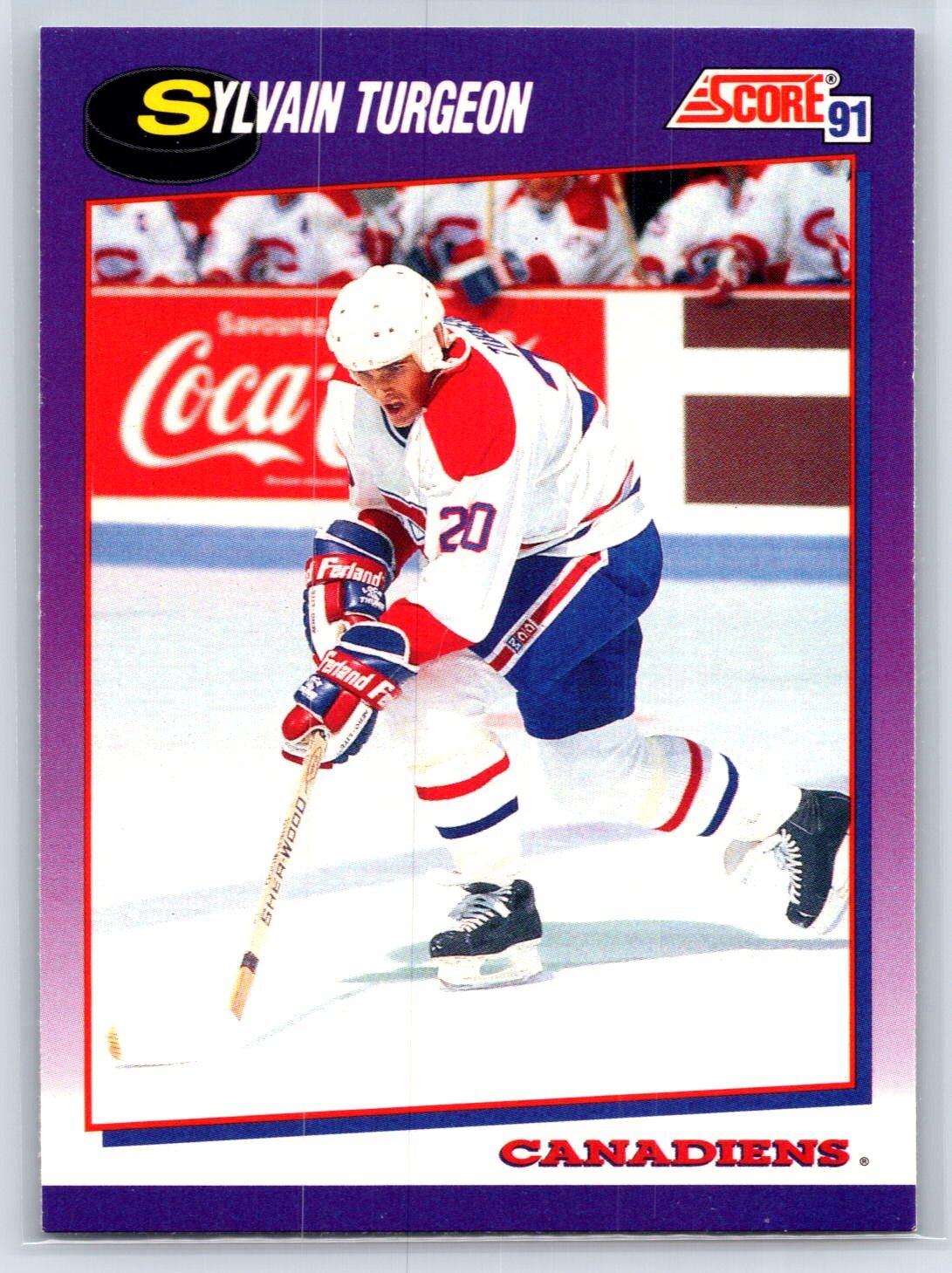 1991-92 Score American Sylvain Turgeon Montreal Canadiens #208