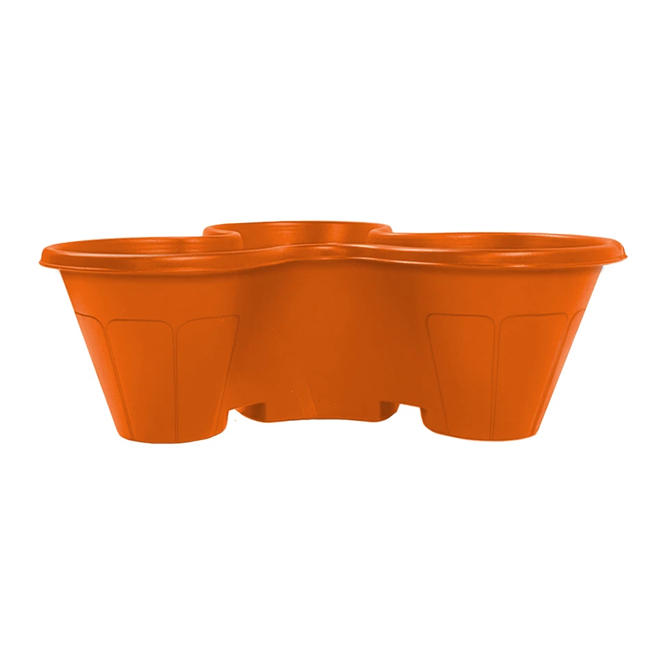 Set of 6 Trio Stacking Garden Plant Strawberry Planting Herb Flower Pot Planter - Image 3 of 4