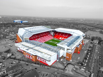 Anfield Goodison Stadium Picture Liverpool Everton Football