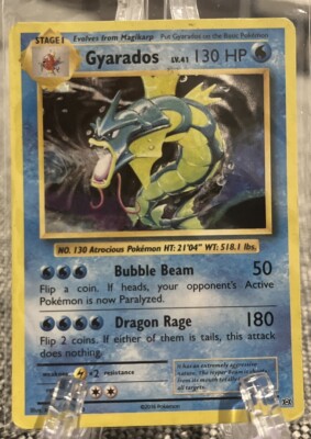 2016 gyarados pokemon card 2016 Pokemon TCG Gyarados Holo 34/108 Rare Holo XY Evolutions
