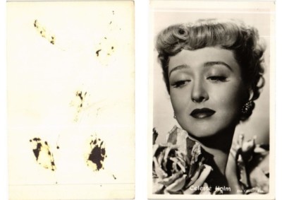 Old postcard AK Celeste Holm FILM STAR (556394)