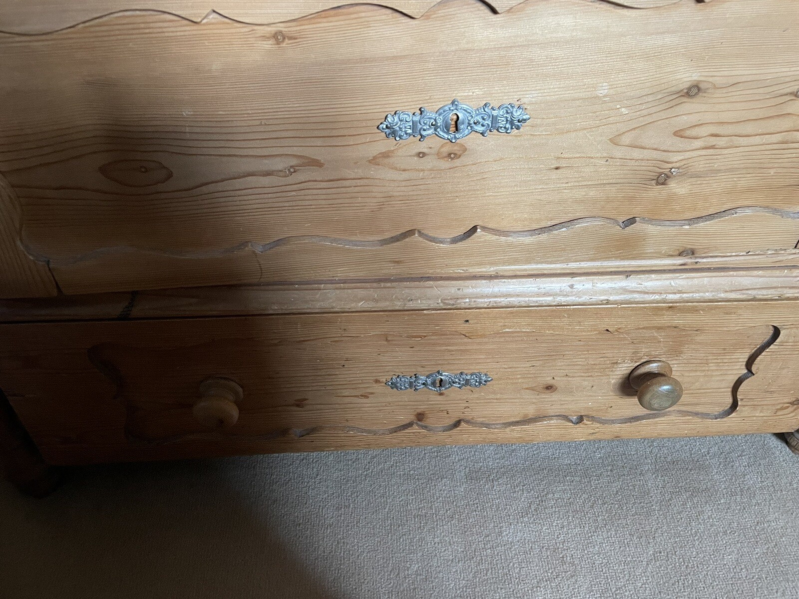 ANTIQUE FRENCH PINE LINEN WARDROBE CUPBOARD, C 1870 ‘Must Arrange Own