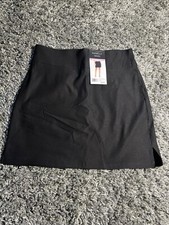 NWT Rafaella Wide Waistband Stretch Pull-On Style Black Skort Size S- RSBSD009