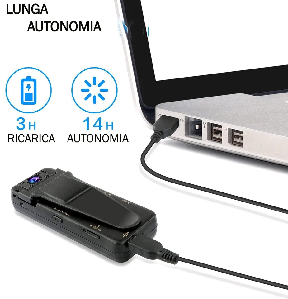 Micro Telecamera mini infrarossi atti vandalici notturna auto microcamera - Immagine 4 di 4