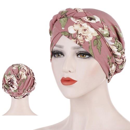 Women's Floral Chemo Cap Cancer Hat Muslim Hair Scarf Turban Hijab Head Wrap AU - Picture 11 of 28