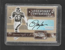 2001 Contenders - LAWRENCE TAYLOR - Legendary Contenders Autograph - GIANTS /52