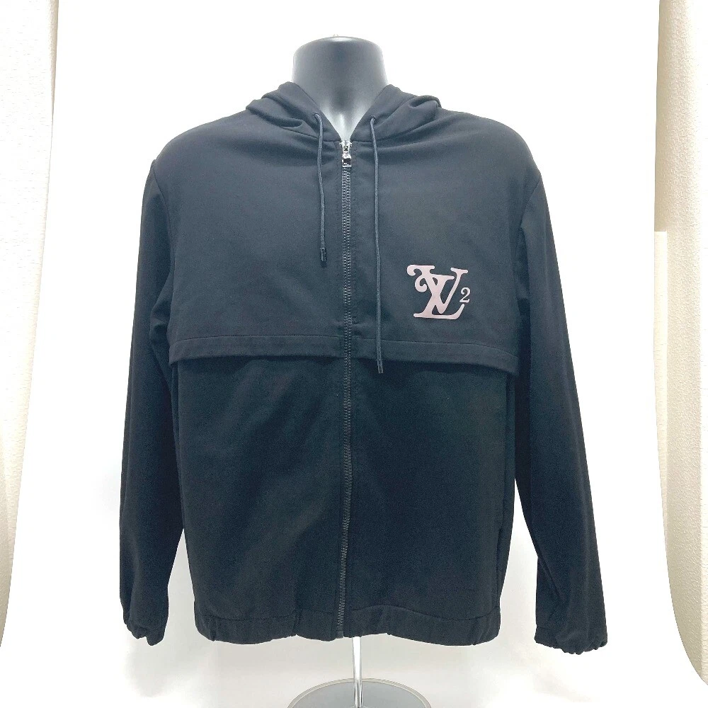 LOUIS VUITTON 20AW NIGO Squared LV Reflective Zip up Parka Nylon Black eBay
