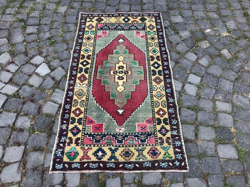 Turkish Antique rug Bohemian Area rug Oushak rug Vintage Rug Handmade Wool rug - Picture 4 of 10