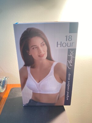 PLAYTEX  18-Hour Original Comfort Strap  Bra SZ 44DD Style 4693 New in Box White