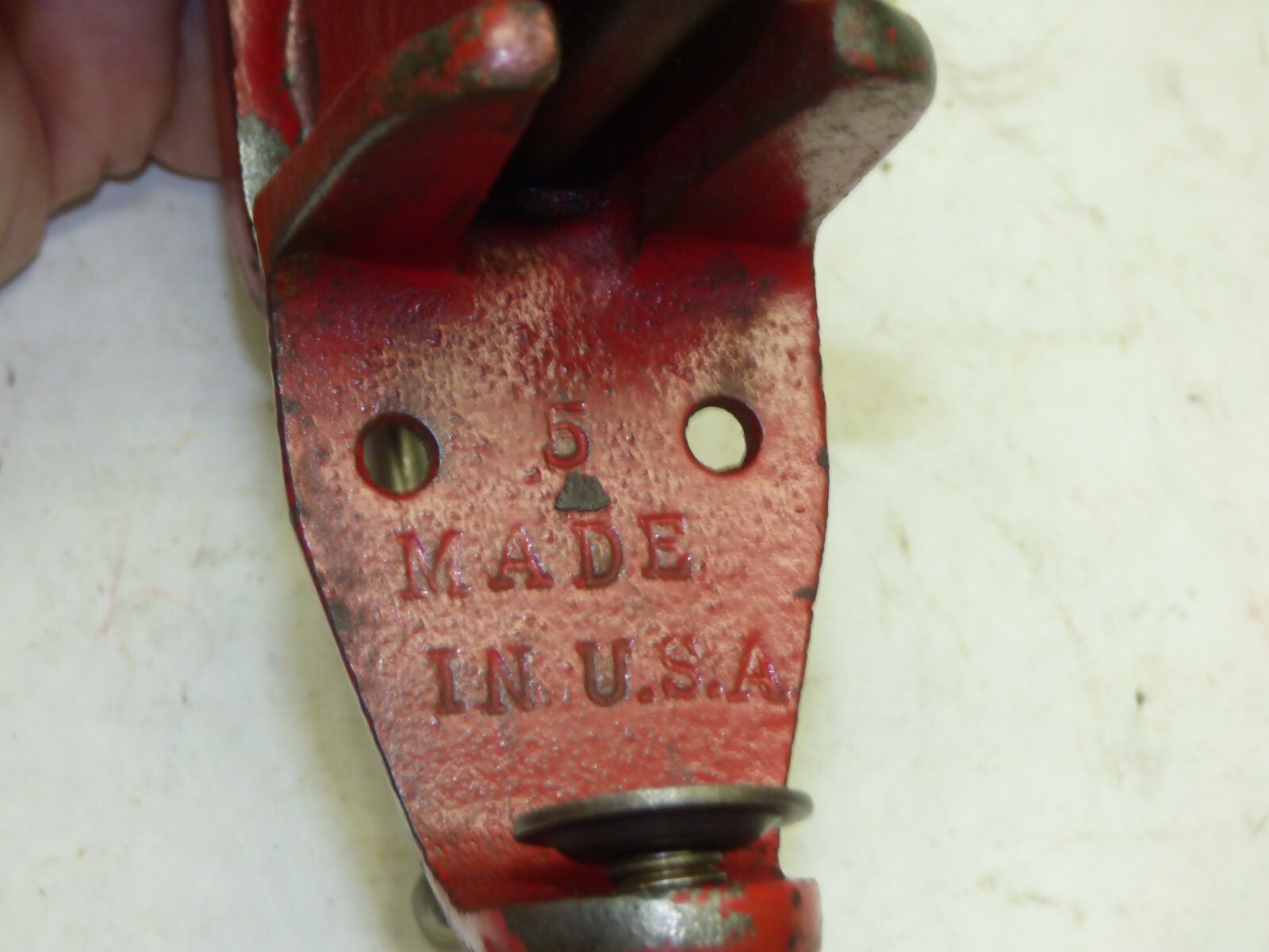 Vintage Cast Iron Utility Machinist Bench Vise Screw Clamp-On Made in USA Sears