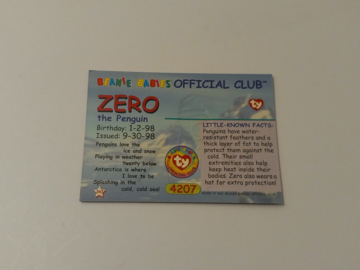 1999 Ty Beanie Babies Series II - Pick Your Cards - Picture 2 of 2