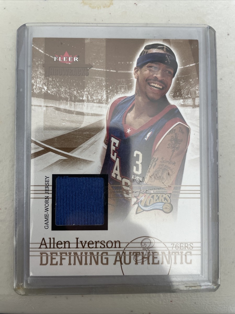 2004-05 Fleer Throwbacks Basketball Allen Iverson Defining 
