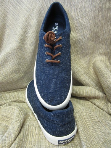 navy sperry sneakers