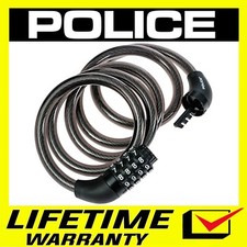 POLICE Heavy Duty Combination Password Bike Lock Cable Bicycle Chain Lock