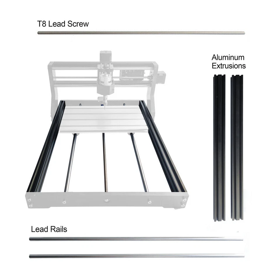 CNC 3018Pro Y-Axis Extension Kit Upgrade to 3040 For DIY Milling Machine Router - Image 3 of 4