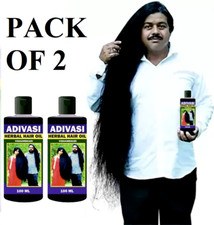 2 X Herbal Hair Oil 100ml Fast Long Hair Growth Natural Hair Promote Men Women