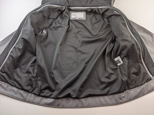 Wilsons Leather Jacket Men M Gray Removable Hood Lined Outerwear Outdoor Classic - Picture 3 of 13