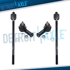 4pc Front Inner and Outer Tie Rod End Links Set for 2001 - 2006 Hyundai Santa Fe