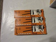 Vintage General Charcoal Pencil 558 White 2 Boxes Of 12 NOS