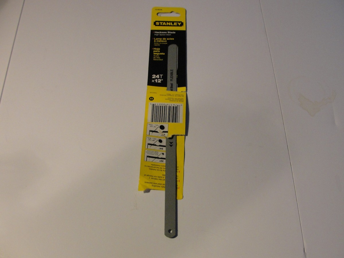 Stanley 15-824A 24 Point Hacksaw Blade, 12 Inch | eBay