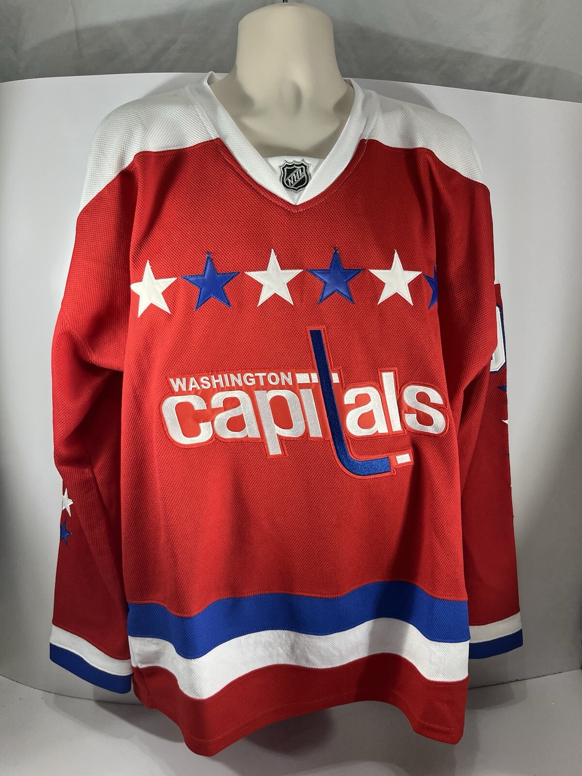 Evgeny Kuznetsov #92 Retro Red Reebok Edge Washington Capitals Jersey Size 52