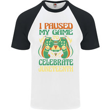 Juneteenth Gamer Gaming Video Games Mens S/S Baseball T-Shirt