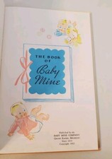 Vintage 1962  "The Book of Baby Mine"  Unused  Grand Island NE Advertising