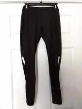 Women's Sz S OLD NAVY Black/Reflective Running Pant W/Back Zip Pocket