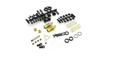 KYOSHO LEGEND SERIES OPTIMA (TURBO) MID, GOLD FRONT DAMPER SET, OTW128 B