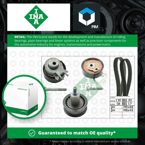 Timing Belt Kit 530053810 INA Set 036109119AG 036109119M 036109119P