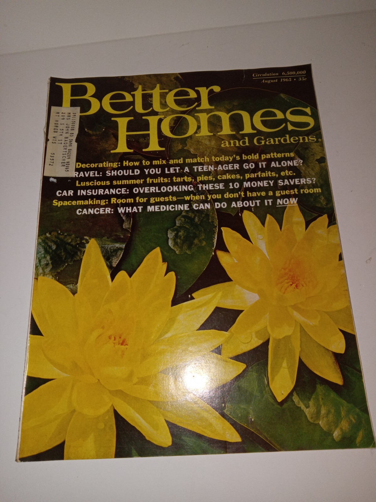 Better Homes Gardens August 1965 Summer Desserts Decor Ideas