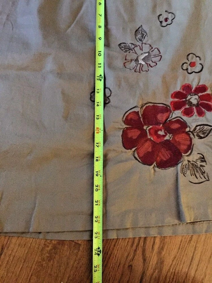 FALDA INFORMAL DE NEGOCIOS BORDADA FLORAL SIN PALABRAS PARA MUJER TALLA GRANDE 10 12 Foto 2 de 4