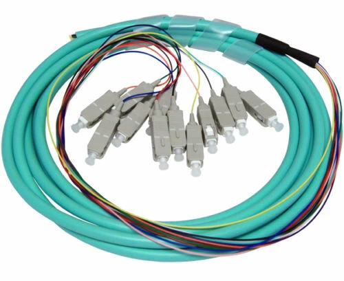 12 Strand 50 /125 Fiber Optic Pigtails 1m SC/UPC OM3 Multimode -67547 - Image 2 of 2