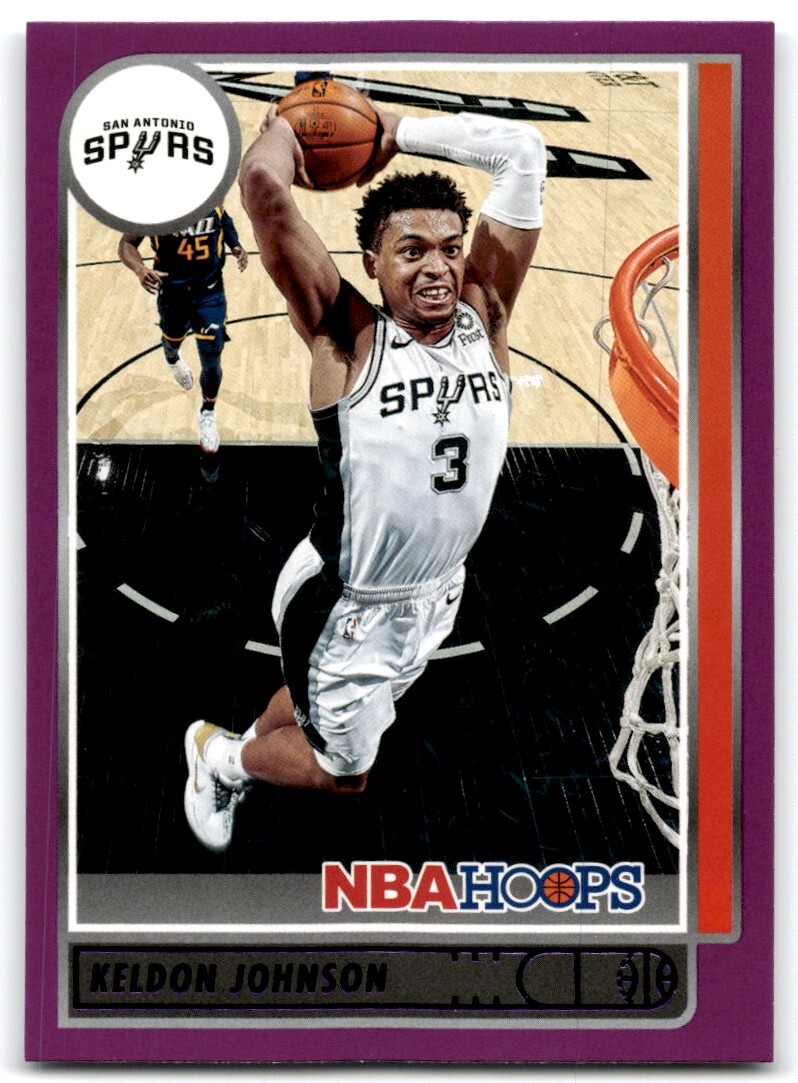 2021-22 HOOPS PURPLE KELDON JOHNSON SAN ANTONIO SPURS #34