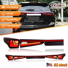 Smoked LED Tail lights For Toyota Highlander 2020-2024 Sequential Rear Lamp 3PCS