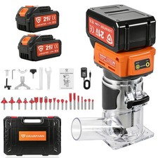 Brushless Cordless Wood Router 21V Compact Pa...