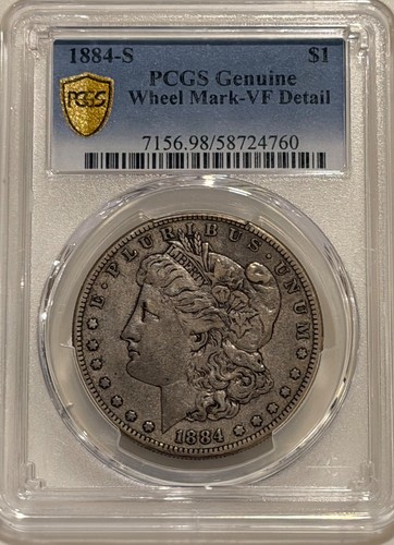 1884 S Morgan Silver Dollar PCGS XF Details Tougher Date Morgan