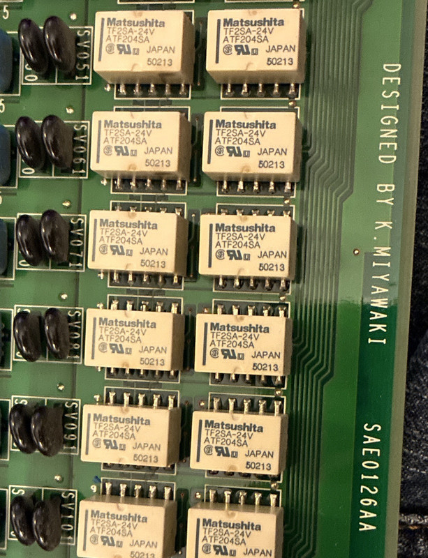 Matsushita Double-Sided PCB TF25A-24V ATF2045A SAE0126AA Panel Mount 24V