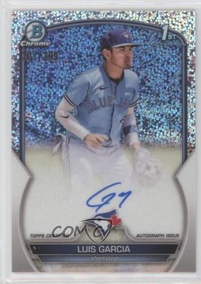2023 Bowman Chrome Prospect Speckle Refractor /299 Luis Garcia #CPA-LG Auto 6ns